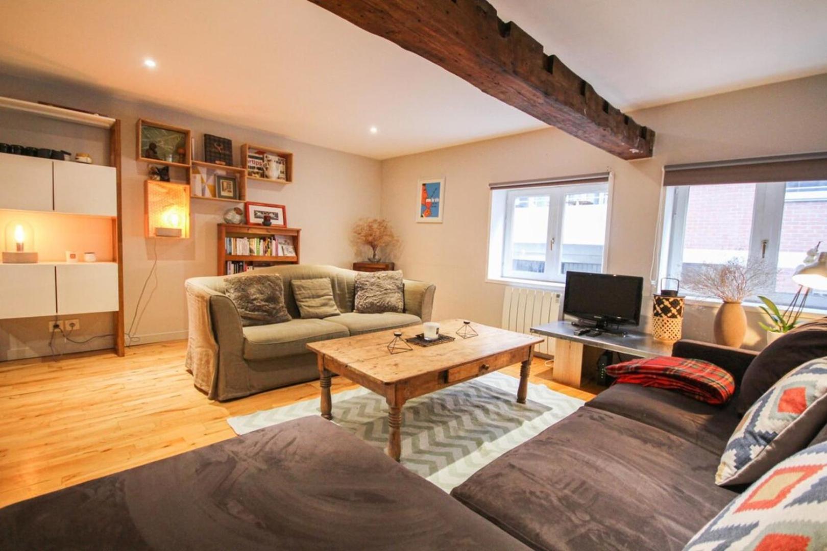 Duplex In The Heart Of Old Lille Terrace + Parking Leilighet Eksteriør bilde