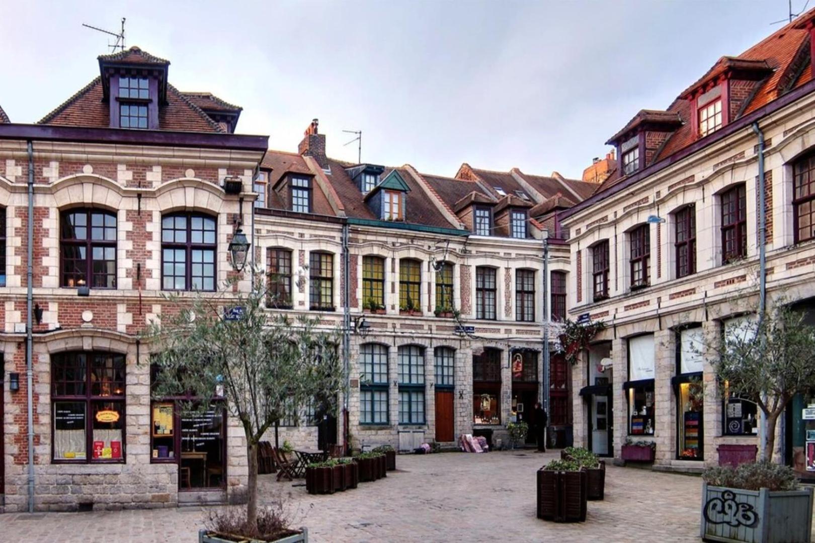 Duplex In The Heart Of Old Lille Terrace + Parking Leilighet Eksteriør bilde